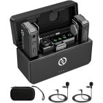 Hollyland LARK M1 DUO 2-Person Wireless Microphone System (2.4 GHz, Black)