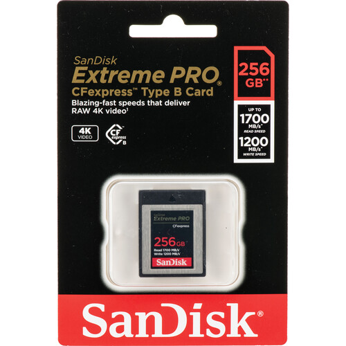 SanDisk 256GB Extreme PRO CFexpress Type B Memory Card – Impact 